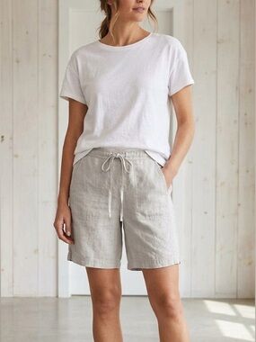 J.Jill | 100% Linen Pull On Shorts - Beige Size S - “love linen”